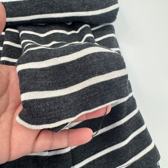 41 Hawthorn Cardigan Women 2X Gray White Striped Long Sleeve Stretch Topper - Picture 2 of 13